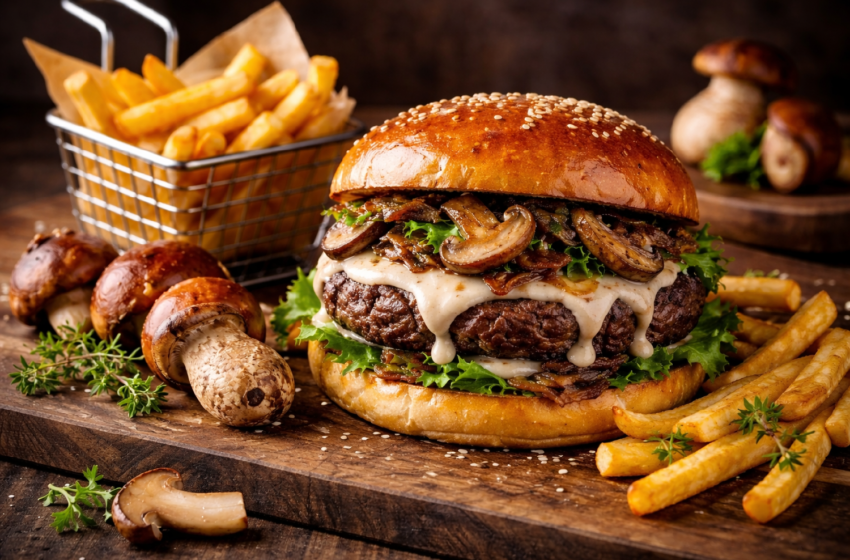 Burger aux Cèpes rapide